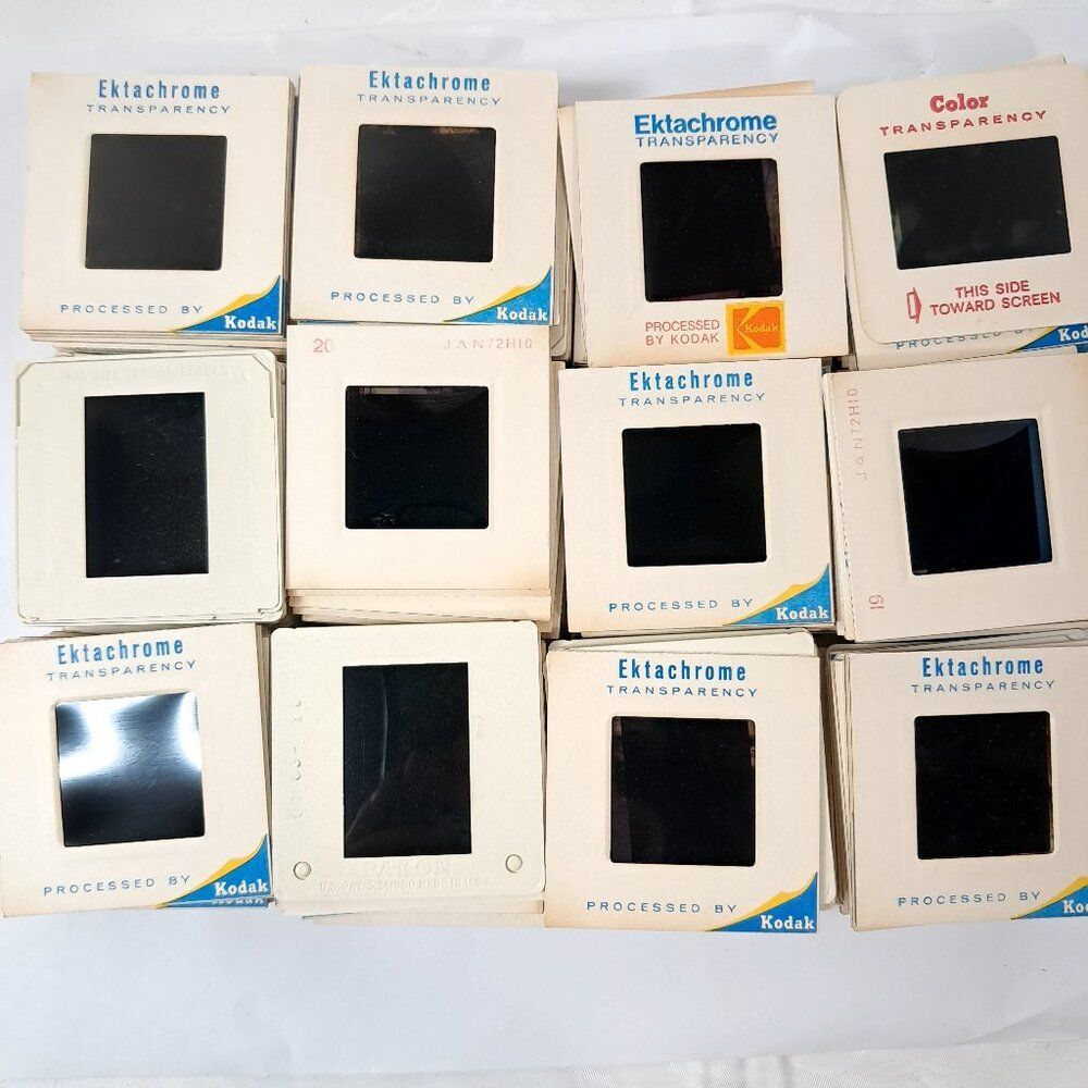 Vintage vacation film slides 60s-70s Kodak ektachrome Pakon transparency 240 pcs